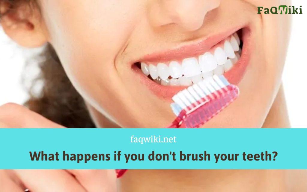 What Happens If You Don T Brush Your Teeth