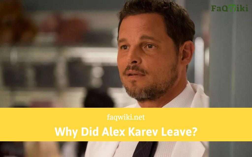 Why Did Alex Karev Leave - FaQWiki