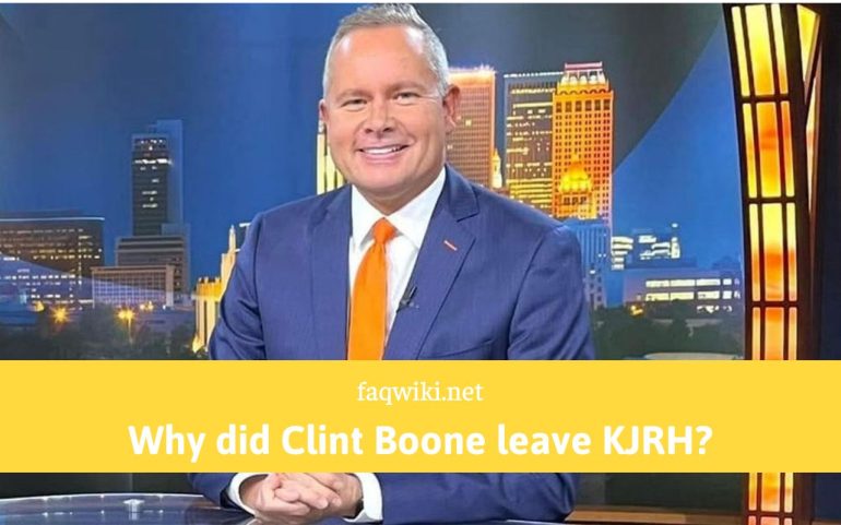 Why did Clint Boone leave KJRH FaQWiki