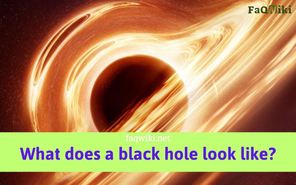 what does a black hole look like