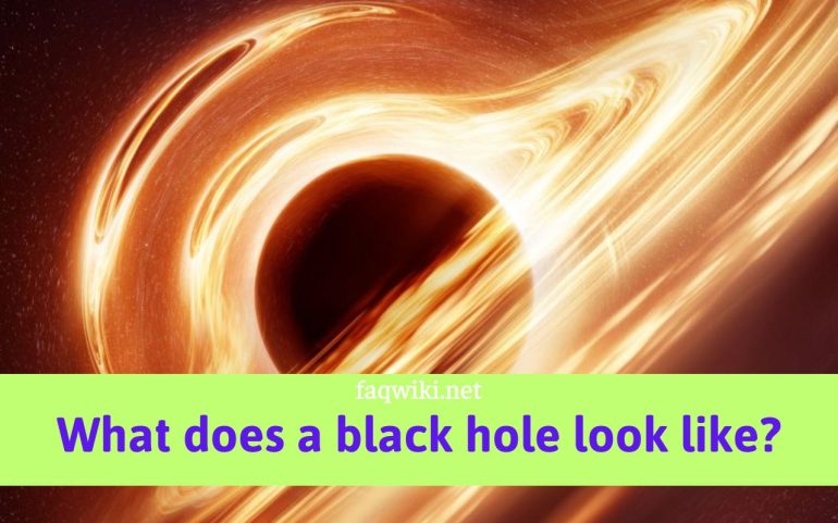what does a black hole look like